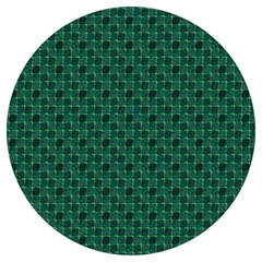 Green Pattern Round Trivet