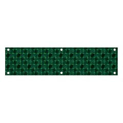 Green Pattern Banner and Sign 4  x 1 