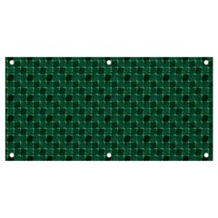 Green Pattern Banner and Sign 4  x 2 