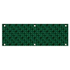 Green Pattern Banner and Sign 6  x 2 