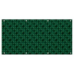 Green Pattern Banner and Sign 8  x 4 