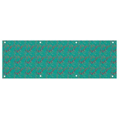 Flowers Banner And Sign 9  X 3  by Sparkle