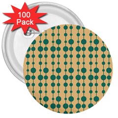 Pattern 27 3  Buttons (100 Pack)  by GardenOfOphir