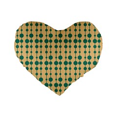 Pattern 27 Standard 16  Premium Flano Heart Shape Cushions by GardenOfOphir