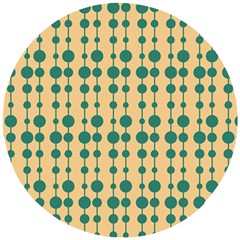 Pattern 27 Wooden Puzzle Round by GardenOfOphir