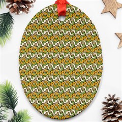 Pattern Oval Ornament (two Sides)