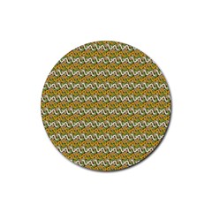 Pattern Rubber Round Coaster (4 Pack) by Sparkle