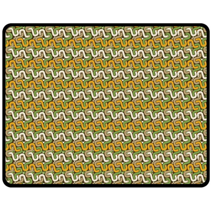 Pattern One Side Fleece Blanket (Medium)