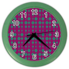 Pattern 26 Color Wall Clock by GardenOfOphir