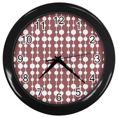 Pattern 25 Wall Clock (black) by GardenOfOphir