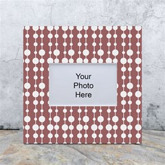 Pattern 25 White Box Photo Frame 4  X 6 