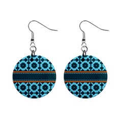 Pattern 28 Mini Button Earrings