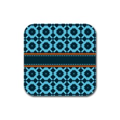 Pattern 28 Rubber Square Coaster (4 Pack) by GardenOfOphir