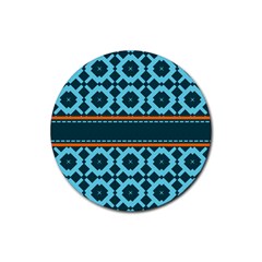 Pattern 28 Rubber Round Coaster (4 pack)