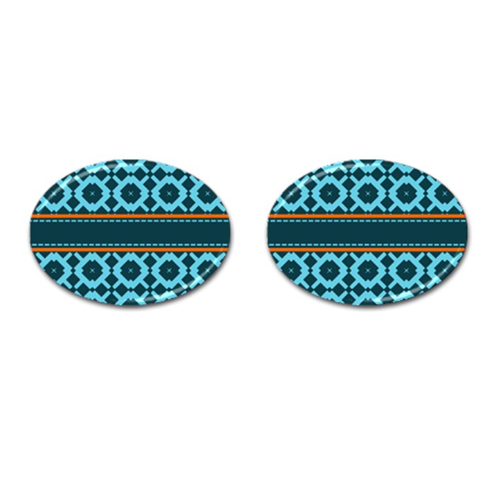 Pattern 28 Cufflinks (Oval)