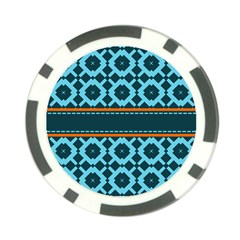 Pattern 28 Poker Chip Card Guard by GardenOfOphir