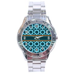 Pattern 28 Stainless Steel Analogue Watch