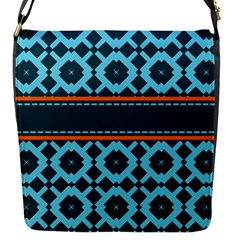 Pattern 28 Flap Closure Messenger Bag (S)