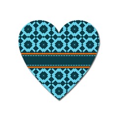 Pattern 28 Heart Magnet by GardenOfOphir