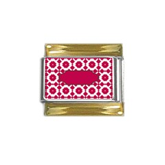 Pattern 30 Gold Trim Italian Charm (9mm)