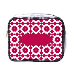 Pattern 30 Mini Toiletries Bag (one Side) by GardenOfOphir