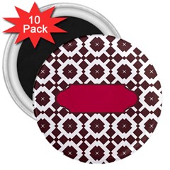 Pattern 31 3  Magnets (10 Pack)  by GardenOfOphir