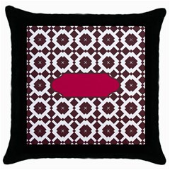 Pattern 31 Throw Pillow Case (black) by GardenOfOphir