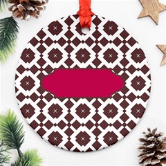 Pattern 31 Round Ornament (two Sides)