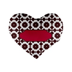 Pattern 31 Standard 16  Premium Heart Shape Cushions by GardenOfOphir