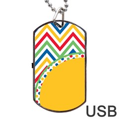 Pattern 32 Dog Tag Usb Flash (one Side)