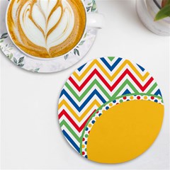 Pattern 32 Uv Print Round Tile Coaster by GardenOfOphir