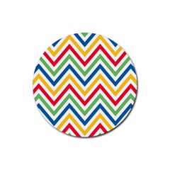 Pattern 33 Rubber Round Coaster (4 Pack) by GardenOfOphir