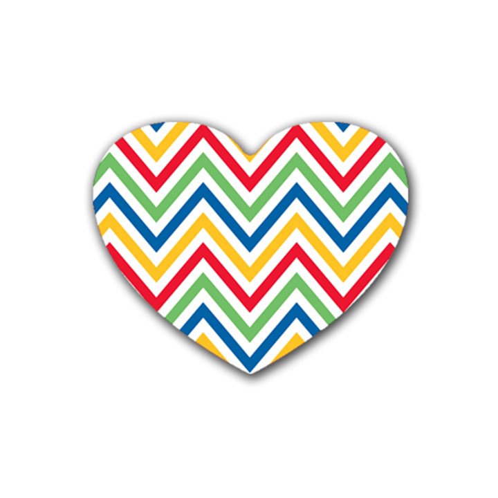 Pattern 33 Rubber Heart Coaster (4 pack)