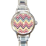 Pattern 35 Round Italian Charm Watch Front