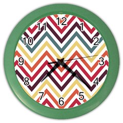 Pattern 35 Color Wall Clock by GardenOfOphir