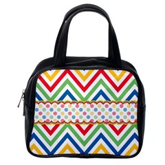 Pattern 34 Classic Handbag (one Side) by GardenOfOphir