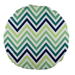 Pattern 37 Large 18  Premium Flano Round Cushions by GardenOfOphir