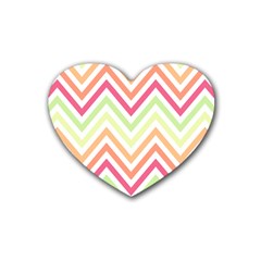 Pattern 39 Rubber Heart Coaster (4 Pack) by GardenOfOphir