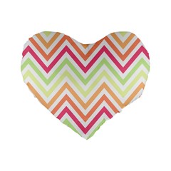 Pattern 39 Standard 16  Premium Flano Heart Shape Cushions by GardenOfOphir