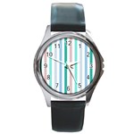 Pattern 43 Round Metal Watch Front