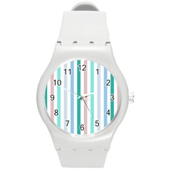 Pattern 43 Round Plastic Sport Watch (m) by GardenOfOphir