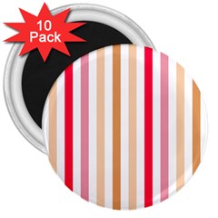 Stripe Pattern 3  Magnets (10 Pack)  by GardenOfOphir