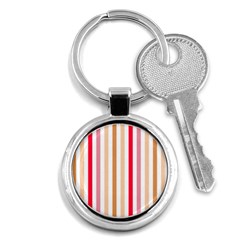 Stripe Pattern Key Chain (round) by GardenOfOphir