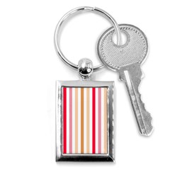 Stripe Pattern Key Chain (rectangle) by GardenOfOphir