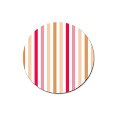 Stripe Pattern Magnet 3  (round) by GardenOfOphir