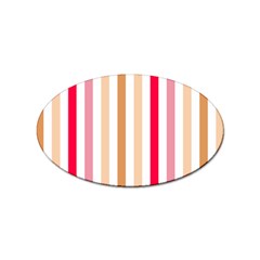 Stripe Pattern Sticker Oval (100 Pack) by GardenOfOphir