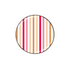 Stripe Pattern Hat Clip Ball Marker by GardenOfOphir