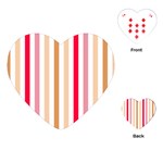 Stripe Pattern Playing Cards Single Design (Heart) Front