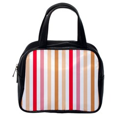 Stripe Pattern Classic Handbag (one Side) by GardenOfOphir