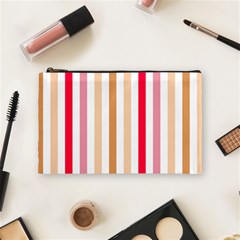 Stripe Pattern Cosmetic Bag (medium) by GardenOfOphir